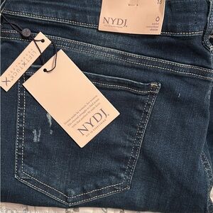 NYDJ Skinny Blue Jeans with Deep Indigo Wash